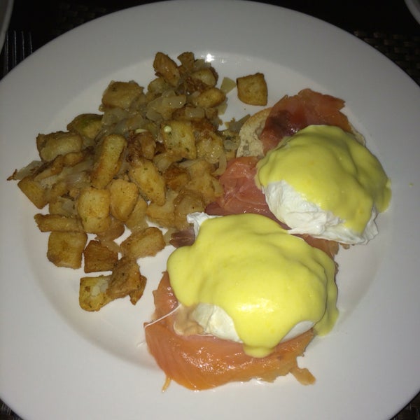Tasty homefries, but the salmon and hollandaise were terrible