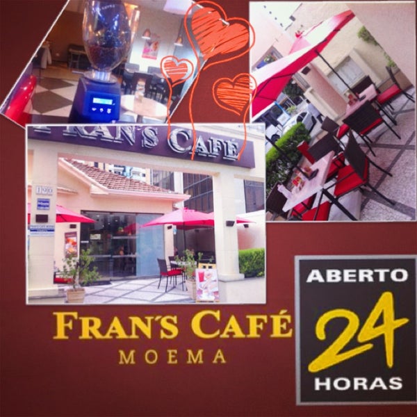 Photo taken at Fran&#39;s Café Moema by Rafa Borges on 8/9/2014
