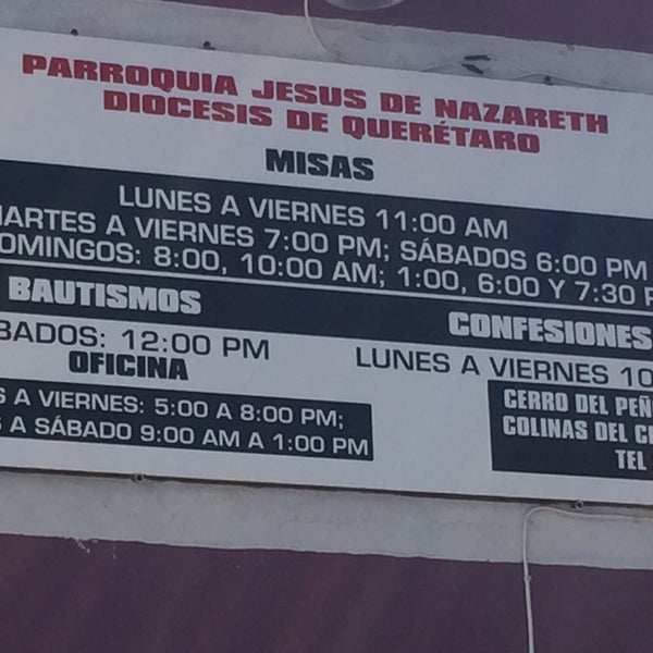 Parroquia Jesus De Nazareth - Iglesia en Santiago de Querétaro