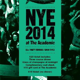 New Year's Eve 2014 Party at The Academic Public House - Vancouver,BC early @ Tuesday December 31, 2013.Grab Your Tickets @ http://tinyurl.com/l2m66ha