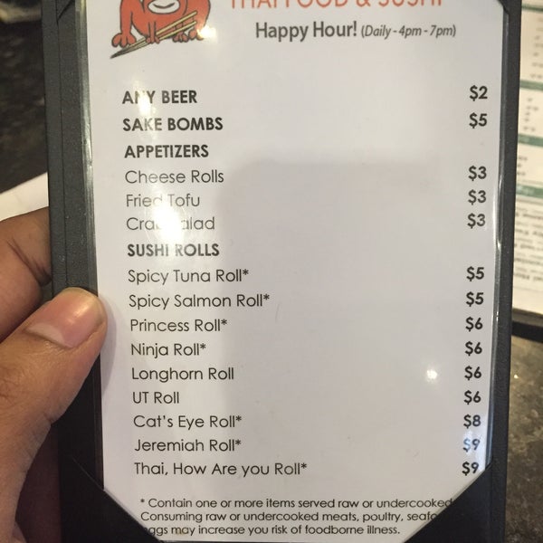 Happy hour prices are reasonable. See pic for prices / times