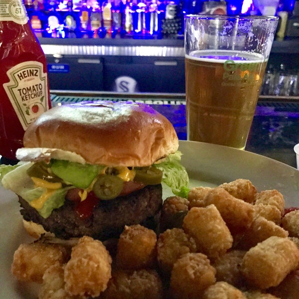 Mondays: $10 burger, a side, and draft beer special! Service is sometimes great and sometimes meh.