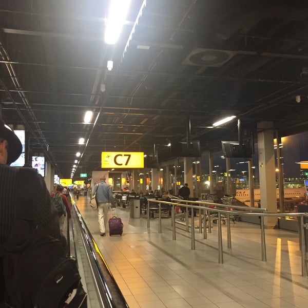 Photo taken at Amsterdam Airport Schiphol (AMS) by Elli P. on 10/2/2016