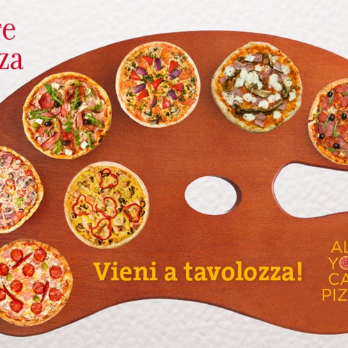 Vieni a tavolozza stasera al Naviglio 1974. Pizza a volontà + Bibita a soli € 9,90! Altro che pizza… Questa è arte!