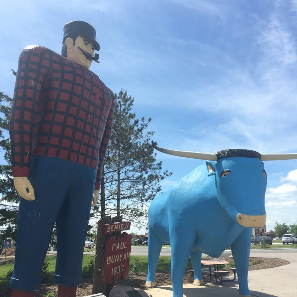 Photo taken at Paul Bunyan &amp; Babe The Blue Ox by Amy E. on 6/13/2016