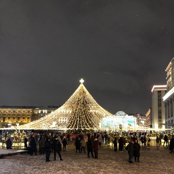 Photo taken at Manezhnaya Square by Наталия В. on 1/15/2022