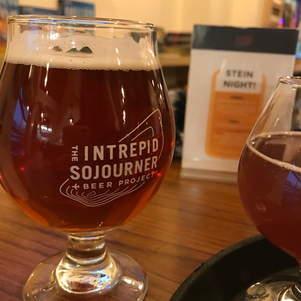 Photo taken at The Intrepid Sojourner Beer Project by Eric W. on 2/11/2018