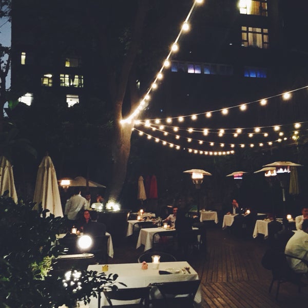 The outdoor patio is perfect for a summer dinner.