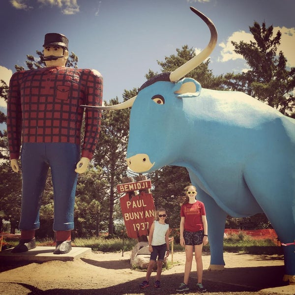 Photo taken at Paul Bunyan &amp; Babe The Blue Ox by Brenda S. on 7/18/2015