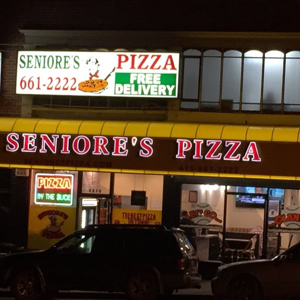 Photo taken at Seniore&#39;s Pizza by Andrew D. on 2/2/2019