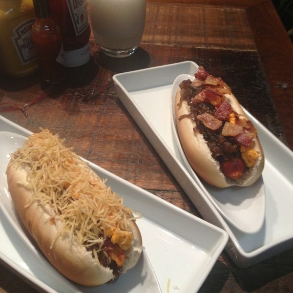 Photo taken at Überdog - Amazing Hot Dogs by Veronica G. on 1/4/2013