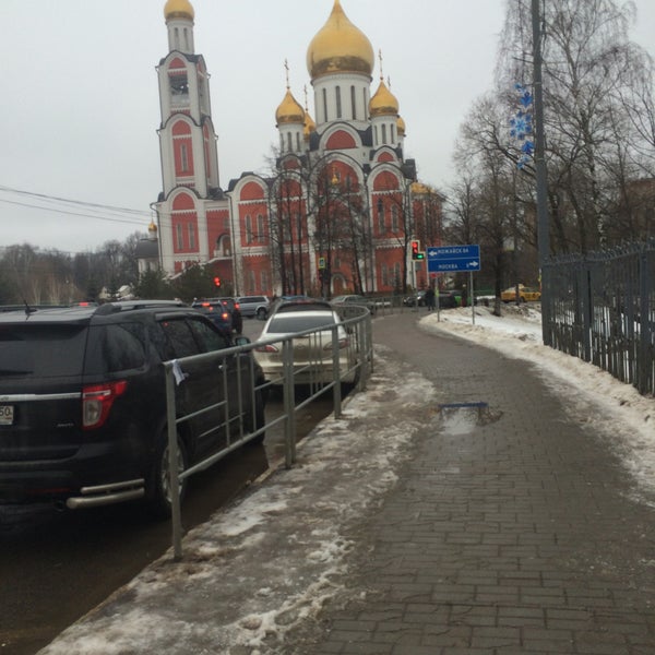 Храм Георгия Победоносца в Одинцово зима
