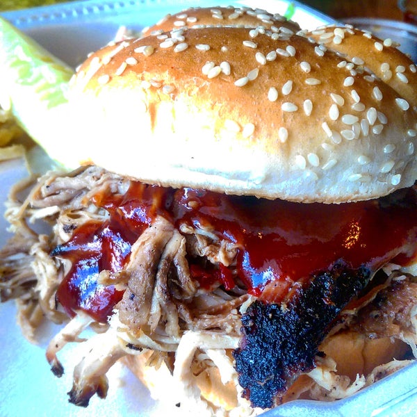 Blink and you'll miss this tiny, 3-pump gas station serving the best pulled pork BBQ in Northern Virginia. Cheap, delicious and amazing. Get both the sweet and vinegar sauces and load up your meat.