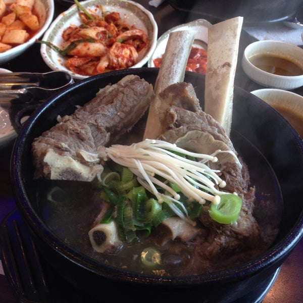 가마솥 왕갈비탕에서의 사진