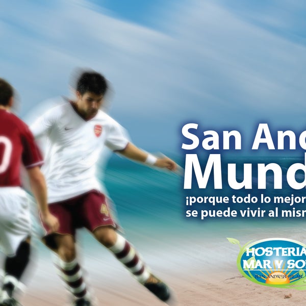 Ven a Hosteria Mar y Sol y disfruta de los partidos de la Copa del Mundo en el mejor entorno natural de San Andrés Reservas: info@hosteriamarysol.com