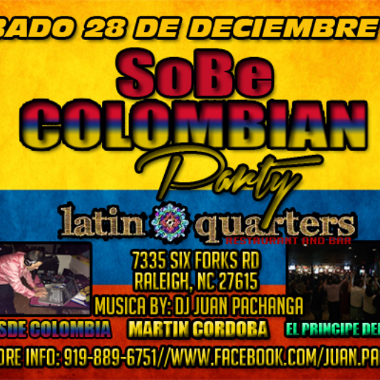Colombian Party this Saturday @ Latin Quarters