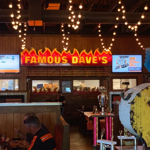 Photo taken at Famous Dave&#39;s by Sandy S. on 5/8/2019