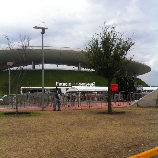 Photo taken at Explanada Estadio Akron by Mariszol L. on 2/15/2015