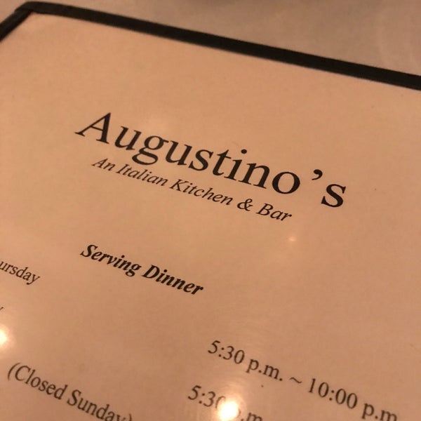 Photo taken at Augustino&#39;s by Andrew F. on 11/29/2017