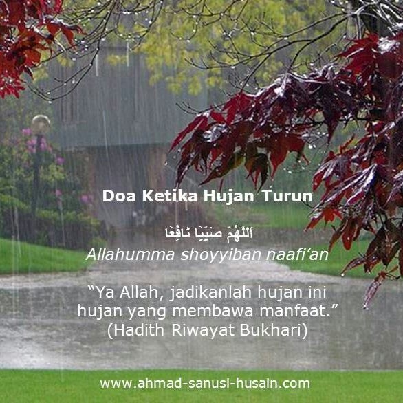 Hujan lebat doa Doa Ketika