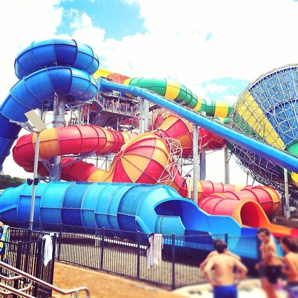 Photo taken at Raging Waters Sydney by Christine on 3/8/2014