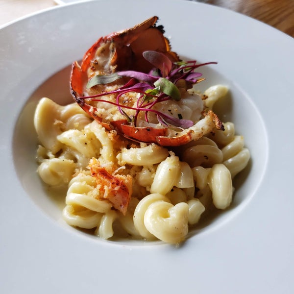 Lobster mac and cheese.