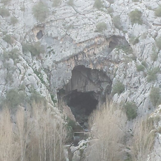 Photo taken at Cueva del Gato by Manolo S. on 1/11/2014