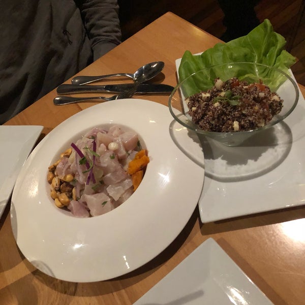 Great modern twist on traditional Peruvian dishes. The ceviche Clasico is fresh and delish. They also have vegetarian options for a lot of their popular dishes which I definitely appreciated!