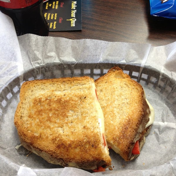 Photo taken at Grilled Cheese at the Melt Factory by Pam R. on 4/2/2013