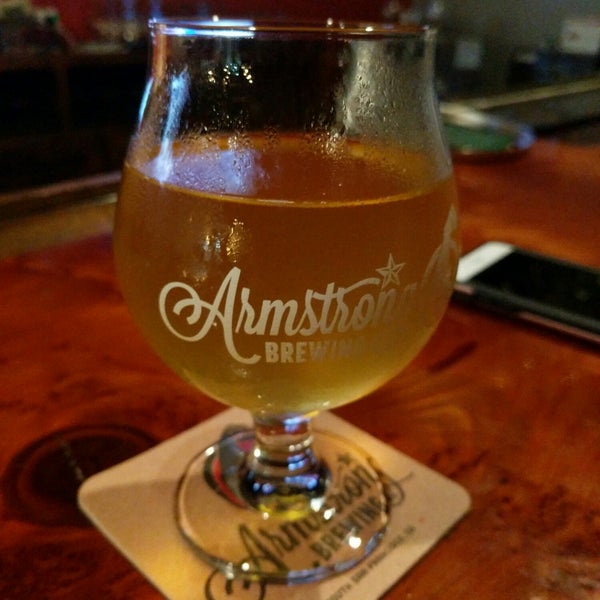 Photo taken at Armstrong Brewing Company by Joe P. on 4/29/2018
