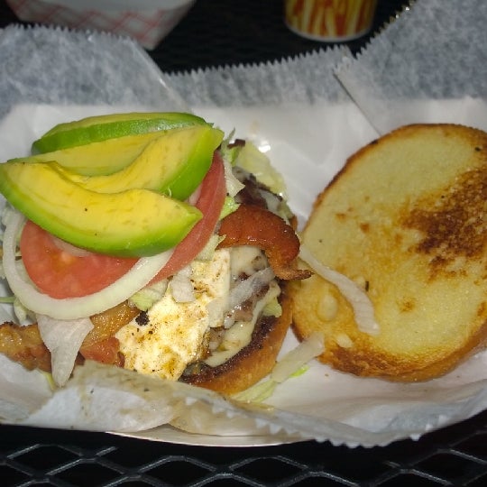 Photo taken at Beth&#39;s Burger Bar by Bisike N. on 3/28/2014