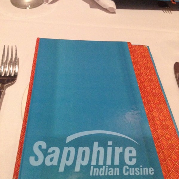Снимок сделан в Sapphire Indian Cuisine пользователем Clay G. 6/27/2014