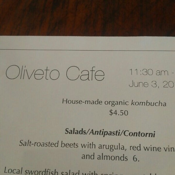 Photo taken at Oliveto Cafe &amp; Restaurant by Ken W. on 6/3/2016