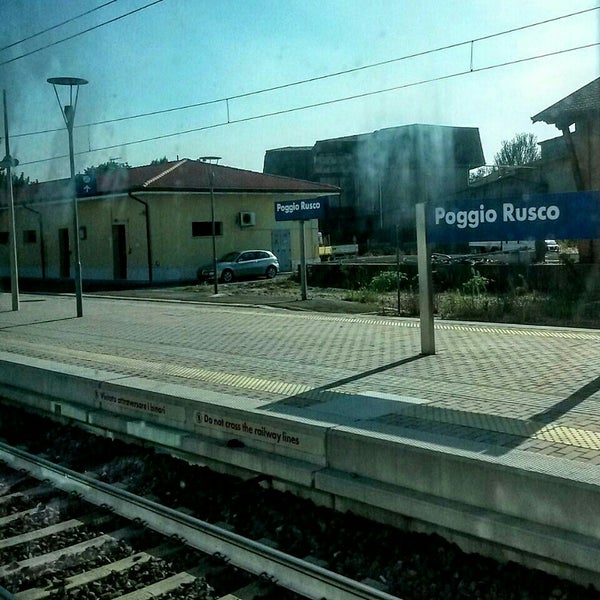 Photo taken at Stazione Poggio Rusco by Benedetta M. on 8/27/2015