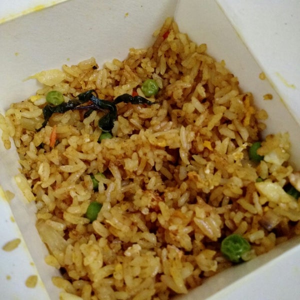 The pineapple fried rice is outstanding! Chunks of pineapple and a slight hint of asian spices. Delightful!