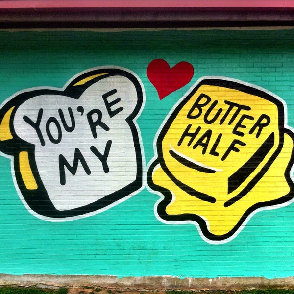 Foto diambil di You&#39;re My Butter Half (2013) mural by John Rockwell and the Creative Suitcase team oleh You&#39;re My Butter Half (2013) mural by John Rockwell and the Creative Suitcase team pada 1/6/2014