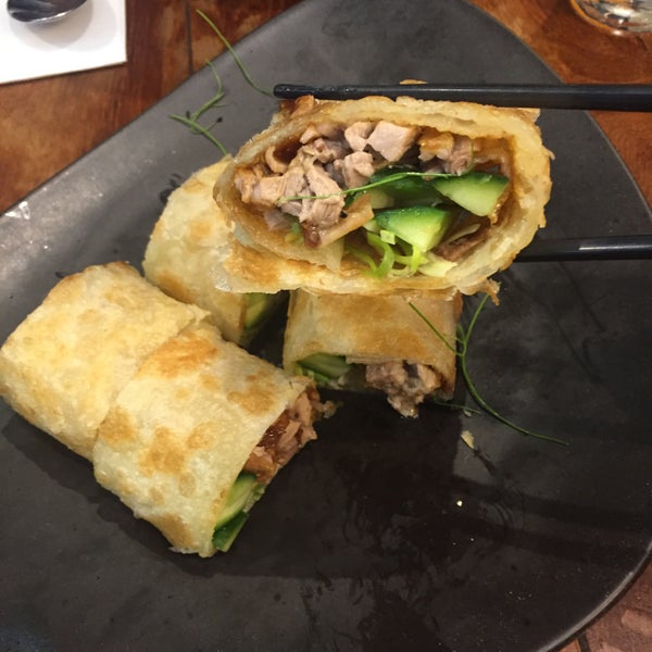 Great Chinese food w/ a modern twist. Make reservations when dining at prime lunch & dinner hours as the queue can get fairly long. Service is very friendly. Must try the Peking duck roti, it's superb