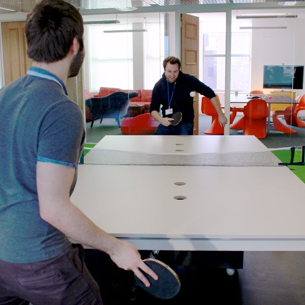 Mind Candies in a Ping Pong showdown one lunchtime...