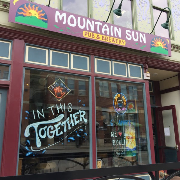 Photo taken at Mountain Sun Pub &amp; Brewery by Byron on 3/18/2020