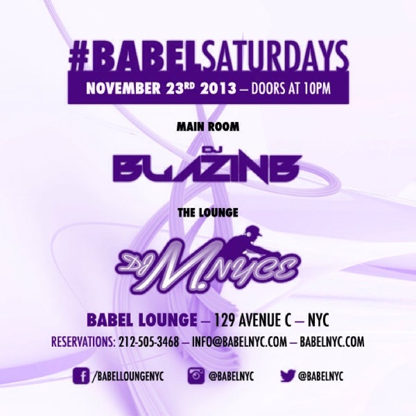 รูปภาพถ่ายที่ Babel Lounge โดย DJ BlaZin B เมื่อ 11/24/2013