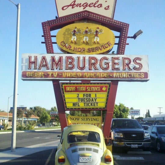 Photo taken at Angelo&#39;s Hamburgers by Carolina M. on 9/16/2012