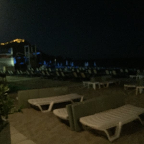 Photo taken at Alaaddin Beach Hotel by Burak I. on 4/21/2016