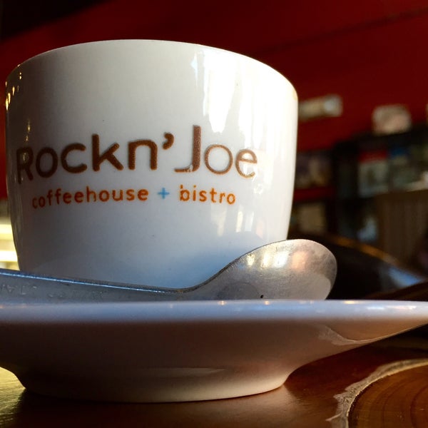 Photo taken at Rockn’ Joe Coffeehouse &amp; Bistro by Matt S. on 2/27/2016