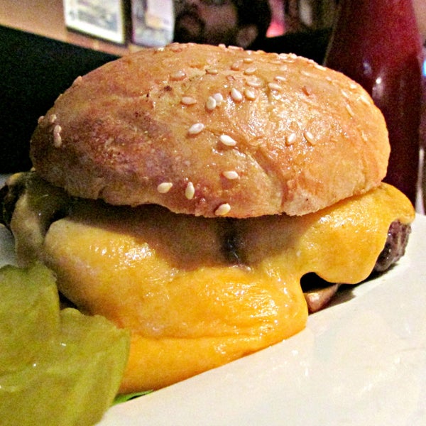 http://www.burgerweekly.com/voted-best-burger-by I hate to be exceedingly negative, but Flight 151′s burger was pretty bad. The bun was so dry I was able to tap my finger against it & keep a beat.
