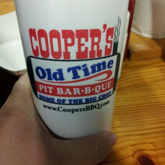 Photo taken at Cooper&#39;s Old Time Pit Bar-B-Que by Kathleen L. on 10/28/2012