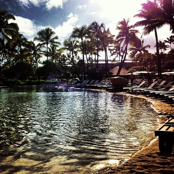 4/24/2013 tarihinde Chris H.ziyaretçi tarafından Grand Hyatt Kauai Salt Water Lagoon'de çekilen fotoğraf