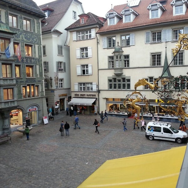 Photo taken at Hotel Ristorante Le Stelle Luzern by Michal K. on 9/20/2013