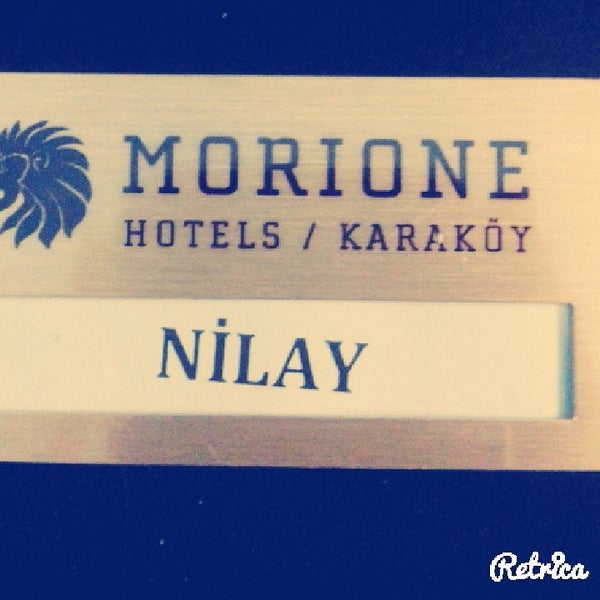 Photo taken at Hotel Morione Karaköy by Nilay Elçi S. on 5/27/2015