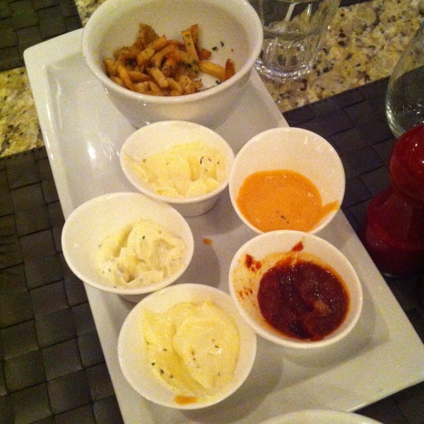 Truffle oil fries and homemade fresh ketchup!