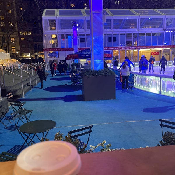 Photo taken at Bank of America Winter Village at Bryant Park by Kat O. on 1/27/2022